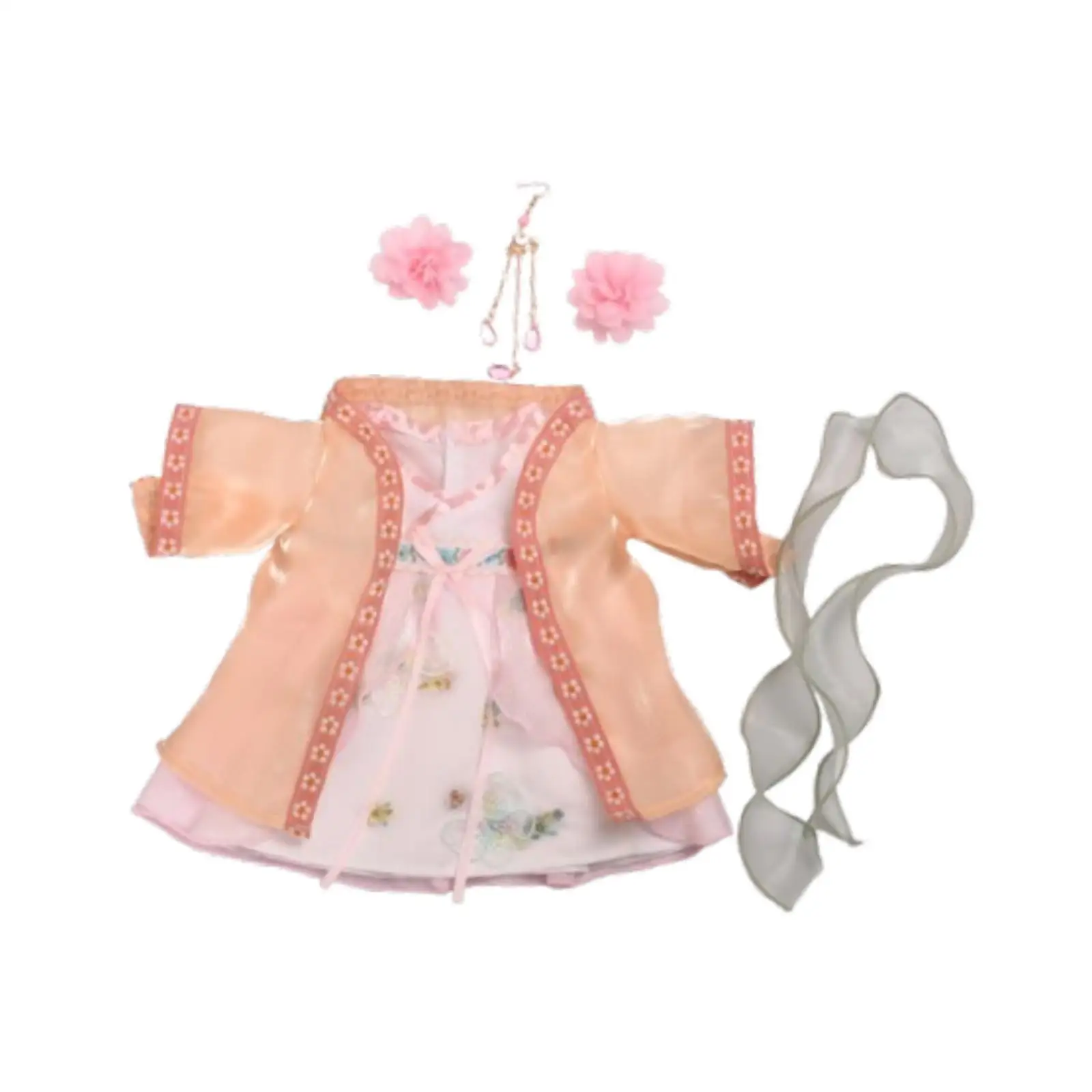 Plush Doll Dress, Doll Outfits, Photo Props, Cute DIY Toys, Soft Gift for Kids, Costume, Fancy Dress for