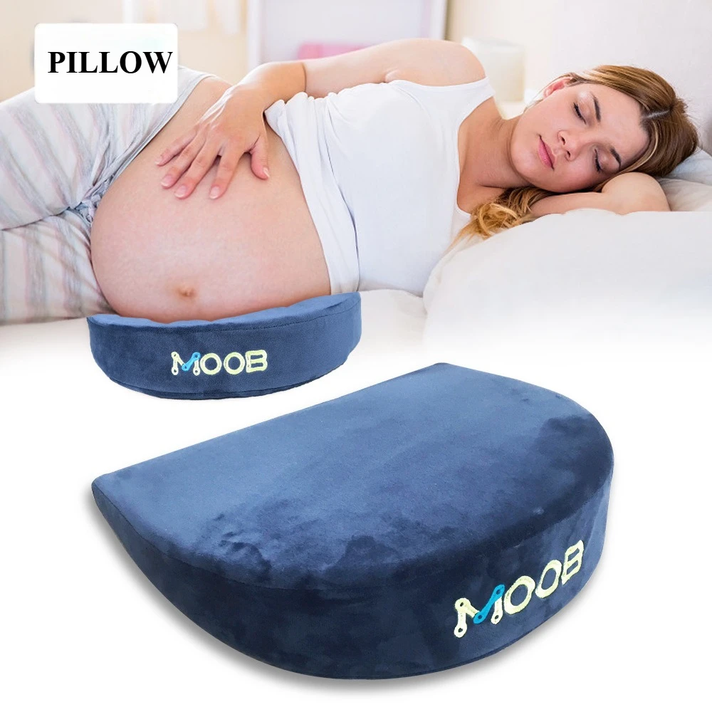 Almohada de cuña para embarazo, almohadas de maternidad de espuma viscoelástica de doble cara, soporte para el cuerpo, vientre, espalda, rodillas, cojín de cintura