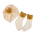 yellow bear hat set
