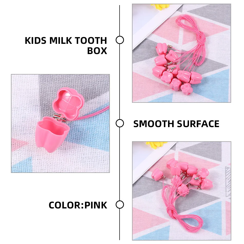 Caja de almacenamiento de leche para niños, soporte para dientes perdidos, estuche para dientes de bebé, regalo de recuerdo de fiesta, diseño bonito reutilizable, 12 Uds. - imagen 2