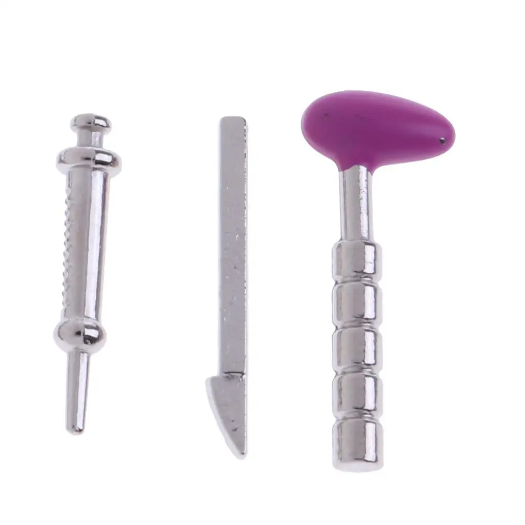 Accesorios médicos mini para casa de muñecas – Estetoscopio de metal - imagen 4