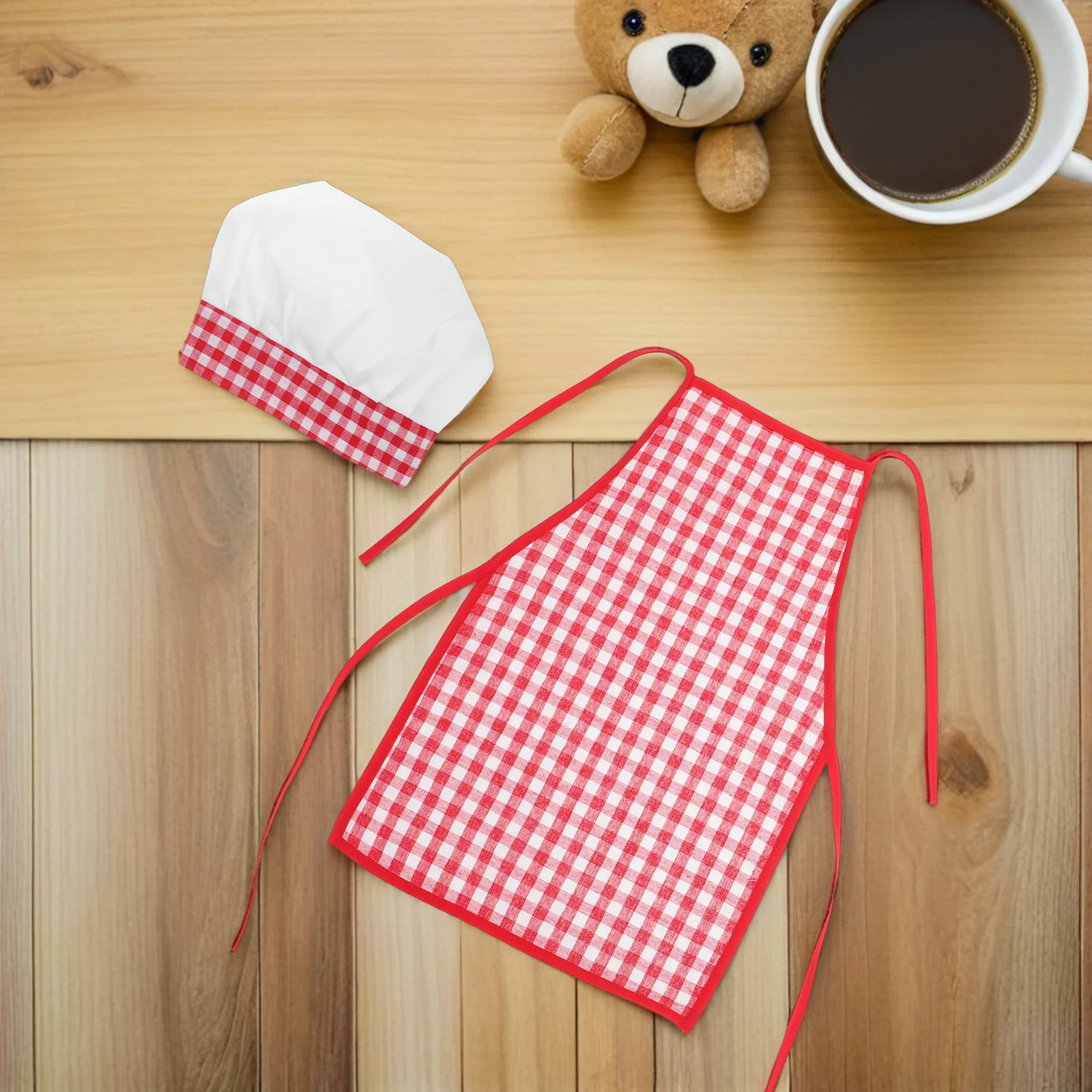 Disfraz de Chef para Niños, Disfraz de Chef para Bebé, Delantal y Gorro Suaves y Transpirables para Niños Pequeños, Juego de Roles de Repostería, Fotografía de Recién Nacidos