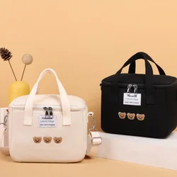 Bolsa de pañales acolchada y bordada para recién nacido amplia
