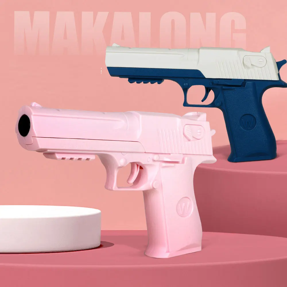 Pistolas de juguete para niños, pistola de plástico Manual, juguete de espuma para dardos, lanzador de modelo de tiro para niños y niñas, juegos al aire libre - imagen 2