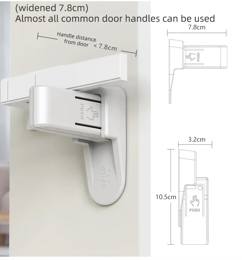 Cerradura de seguridad para bebé – Protección ABS universal para el hogar - imagen 5