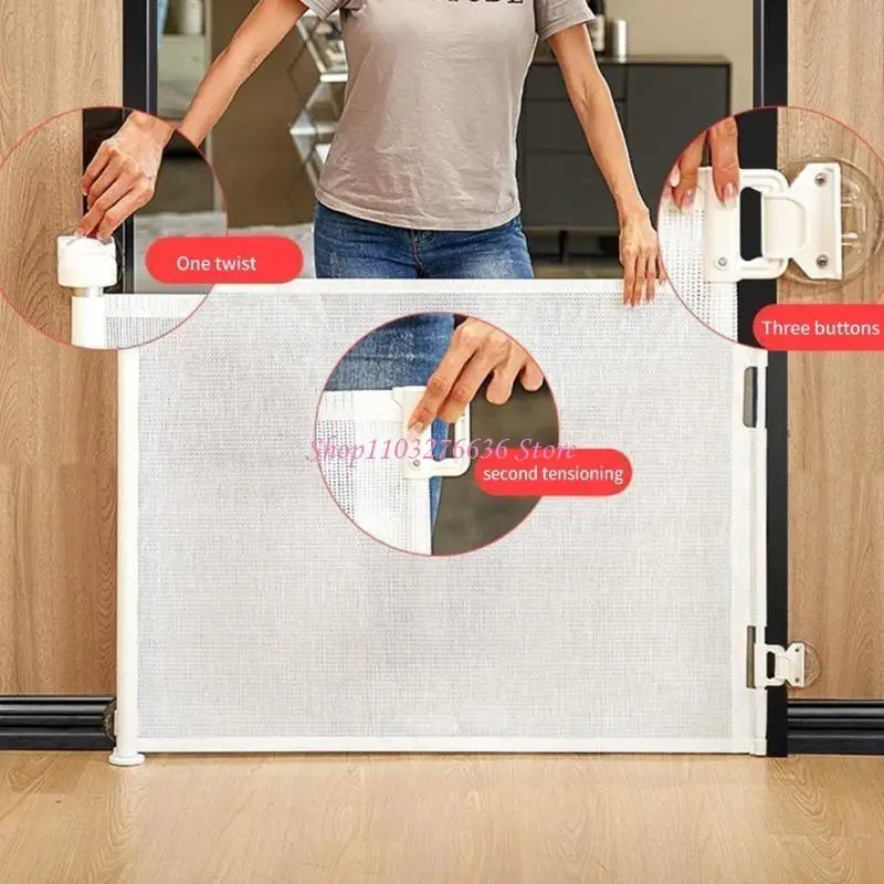 R6FD 1 set Parte compuerta resistencia a los niños universal para varios modelos escalera con tornillos - imagen 5