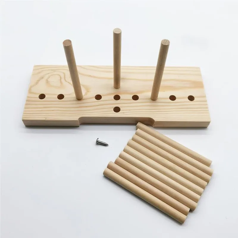 Soporte para lazos de corona navideña, soporte ajustable para hacer cintas de madera, soporte de exhibición multiusos para decoración navideña, fabricante de lazos - imagen 3