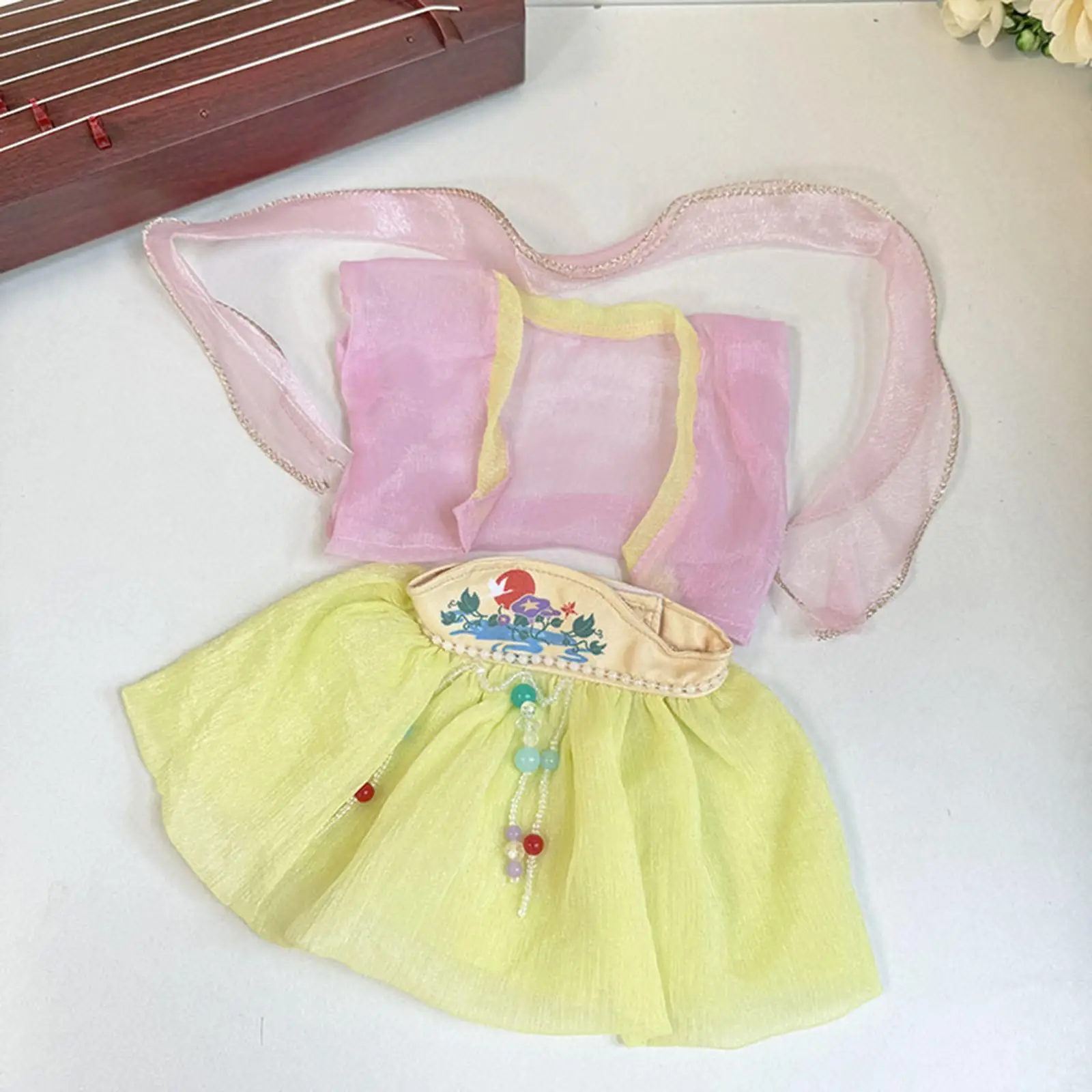 38cm Plush Doll Clothes Fashion Plush Doll Accessories Cosplay Soft Chinese Traditional Ancient Dress Costumes Doll Outifit