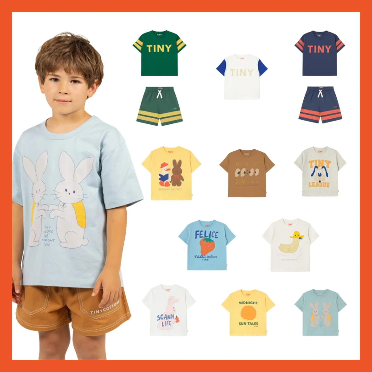 Conjuntos de algodón con estampados infantiles para bebés - imagen 2
