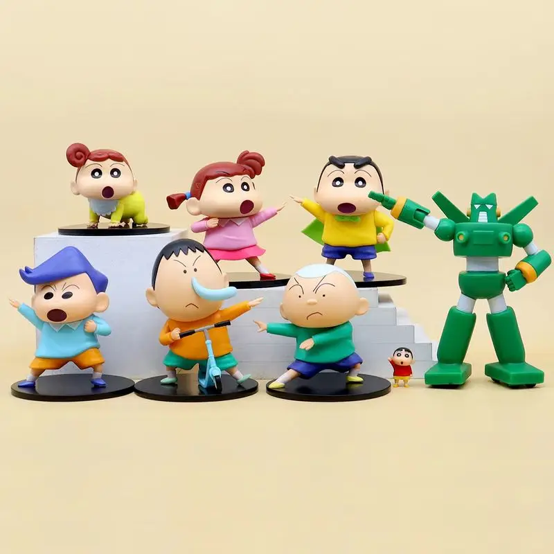 Figura de Anime Crayon Shin-Chan de 12cm, modelo Nohara Shinnosuke Condum Xiao Kui Zhengnan Ah Dai Kazuma, adornos para muñecas, juguetes para niños, regalos