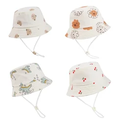 Gorra solar de algodón con protección UV para bebé