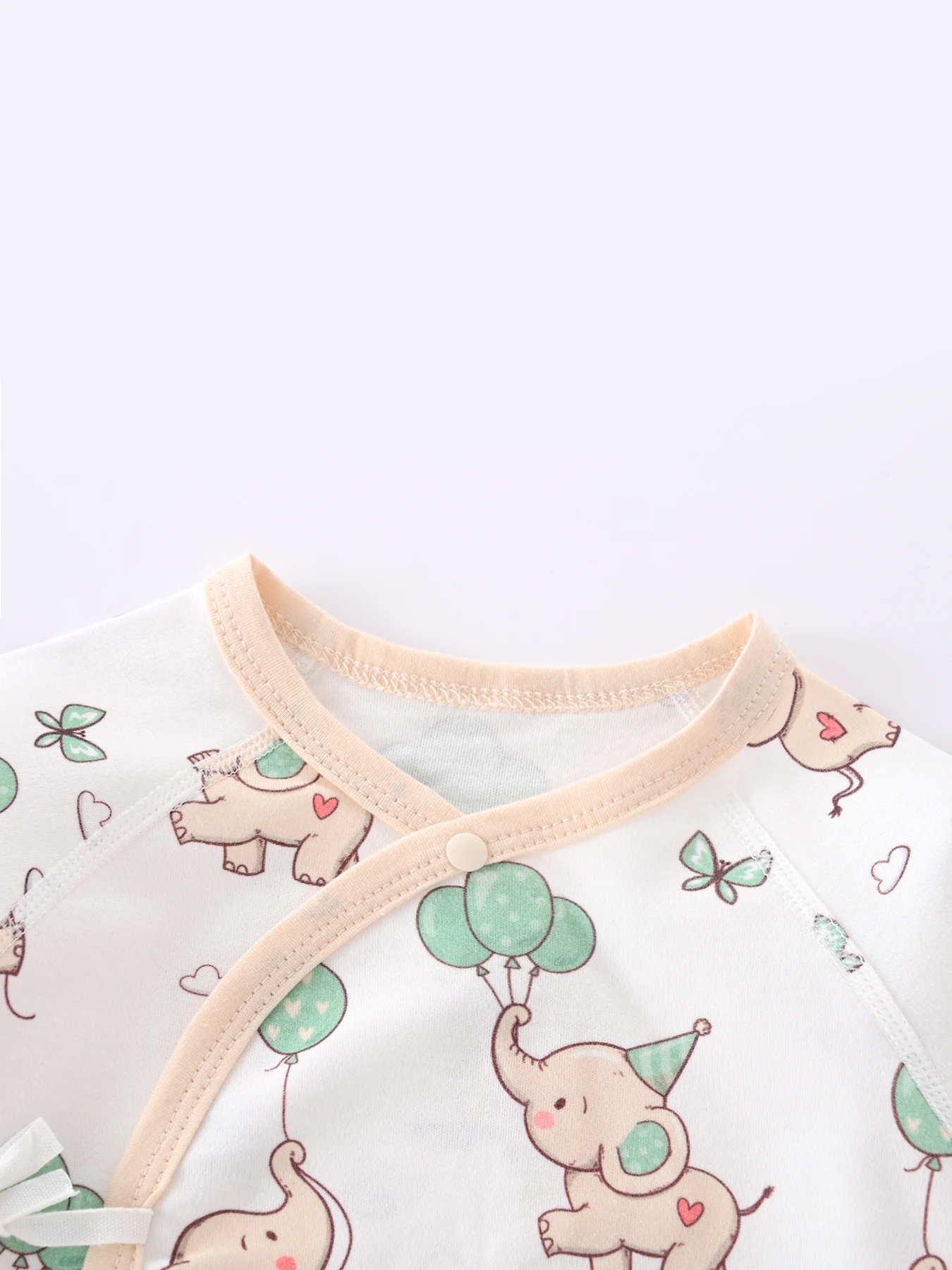 Somenie-mono para recién nacido, pelele de manga larga de algodón puro para bebé, mono fino con estampado de moda infantil para las estaciones de 0-1-3-6M - imagen 3