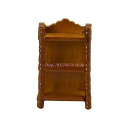 R6FD 1/12 Mini mesita noche para casa muñecas modelo muebles realistas mesita noche para dormitorio