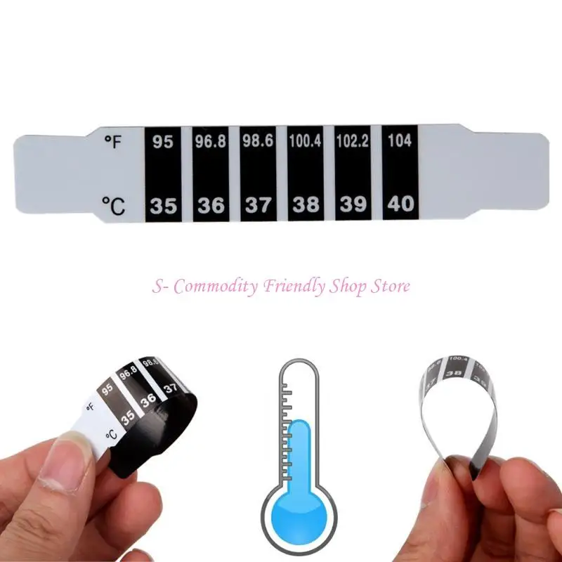 Termómetro de frente flexible reutilizable para bebés - imagen 3