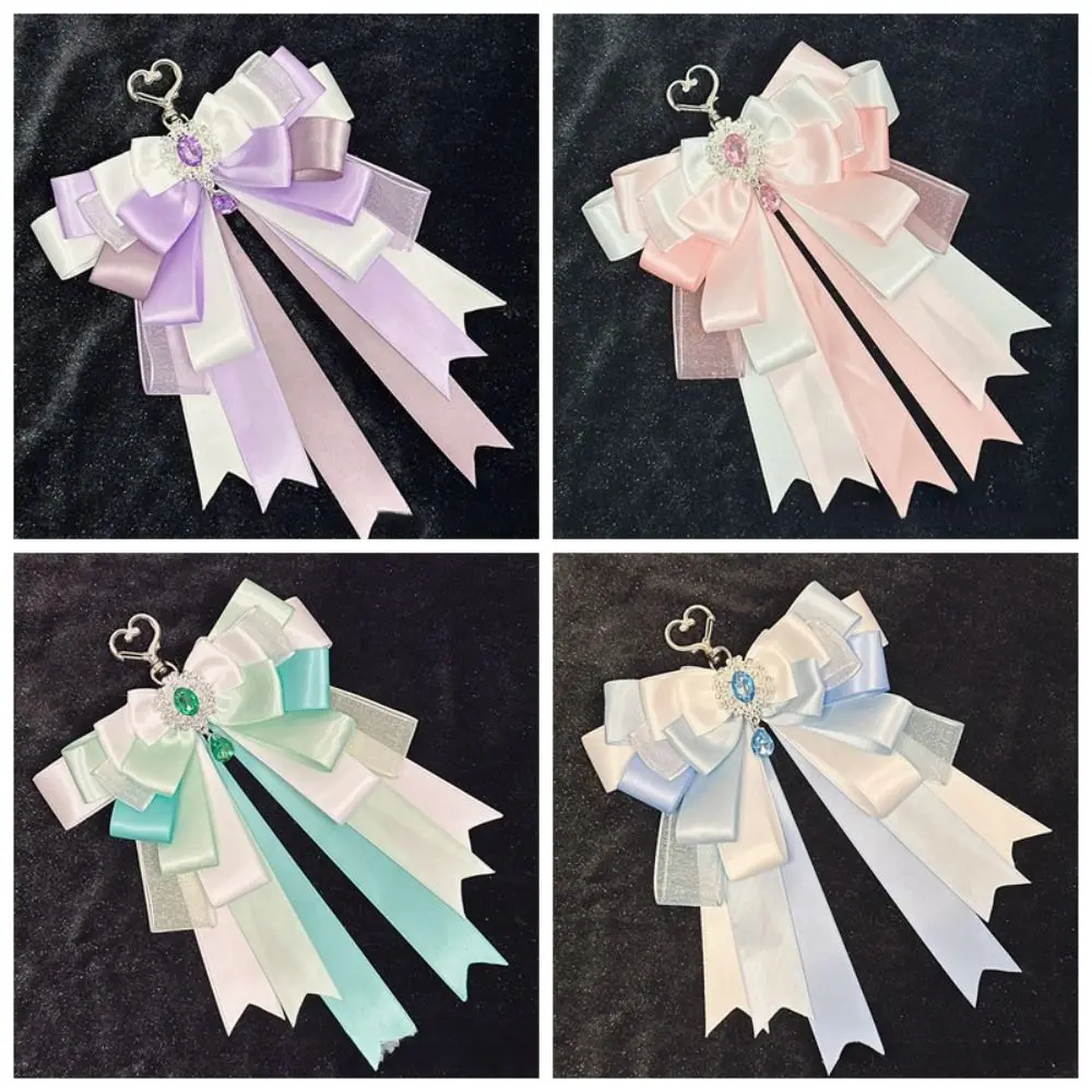 Colgante de lazo para mochila escolar – Llavero decorativo infantil