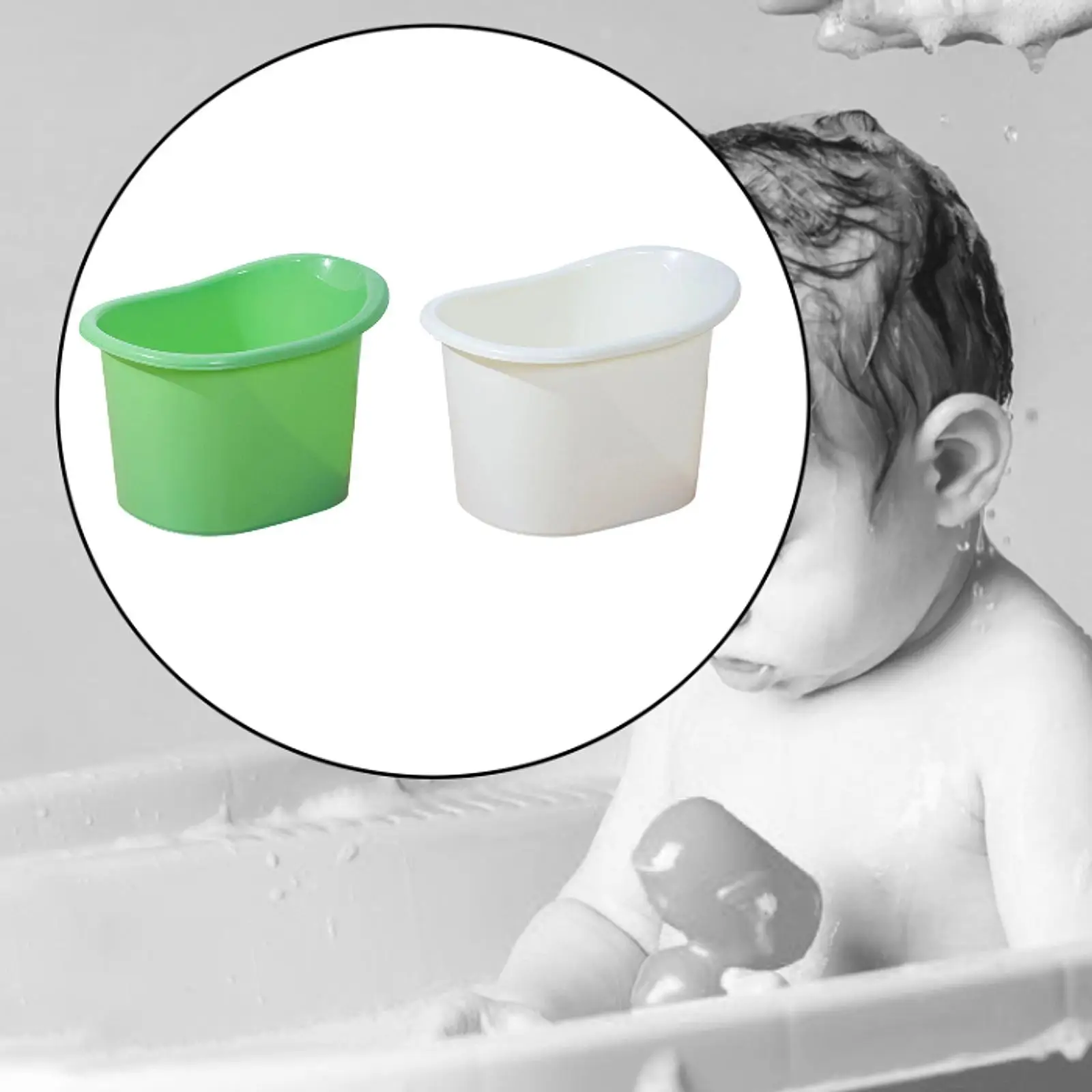 Baby Shower Bucket Sit and Soak Bathing Seat Infant Bathtub for Kids