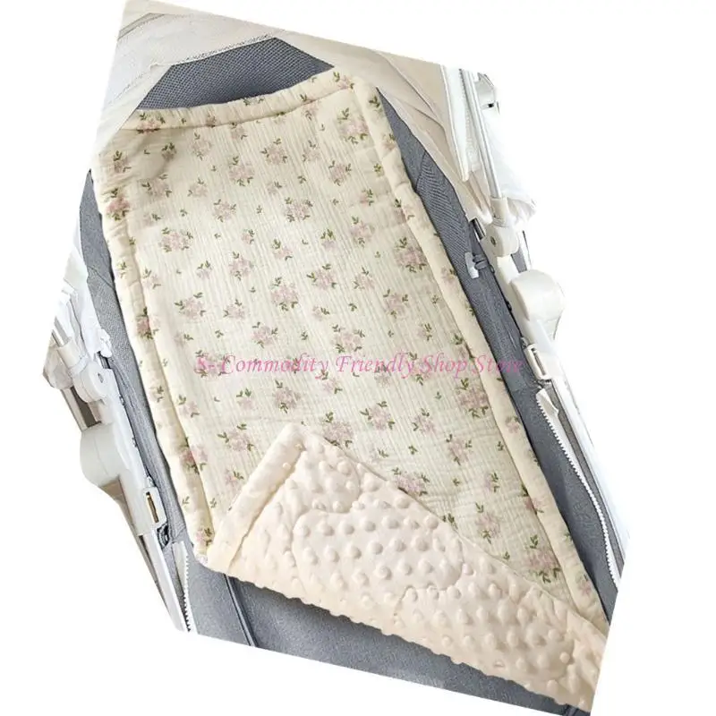 Colchón para cochecitos bebé 85AE con cojín estampado, cojín para asientos bebé, forro para asientos, cochecito para niños - imagen 3