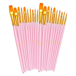 Set de pinceles infantiles nailon para acuarela y óleo artístico