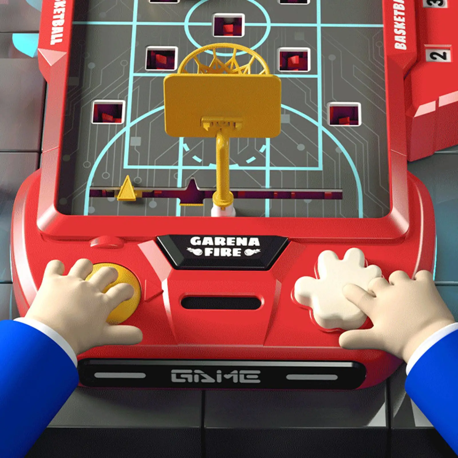 Basket Desktop Game Press and Launch Mechanism for Kids Family Birthday Gift