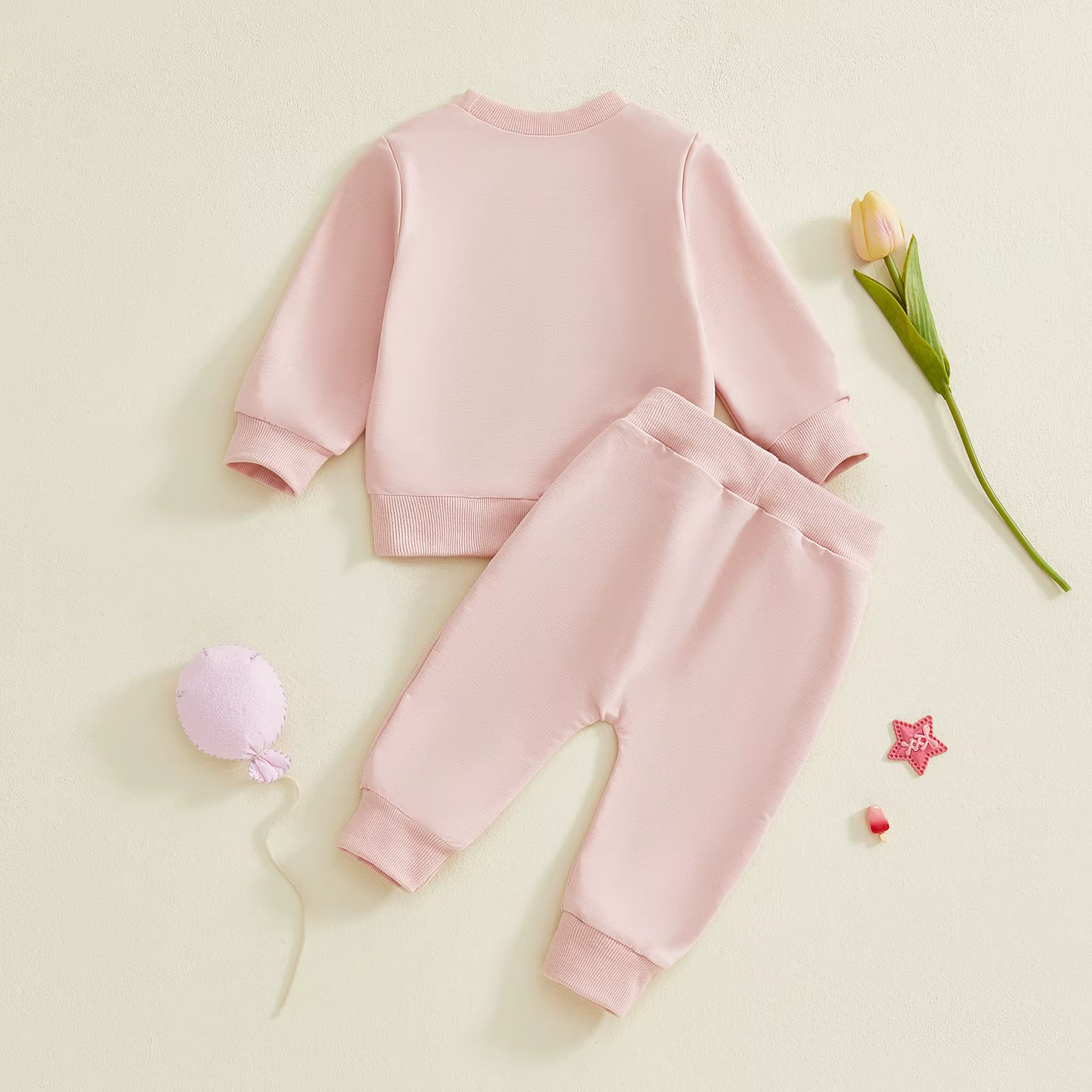 Conjunto de invierno para niña – Top bordado de ganso y pantalones - imagen 2