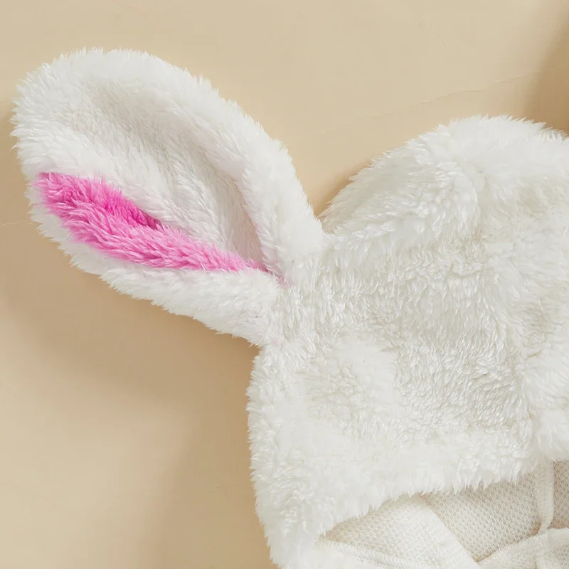 Mono para niñas de 0 a 18 meses, manga larga, con capucha, Color contrastante, cierre de cremallera, pelele de animales, ropa de otoño e invierno - imagen 4