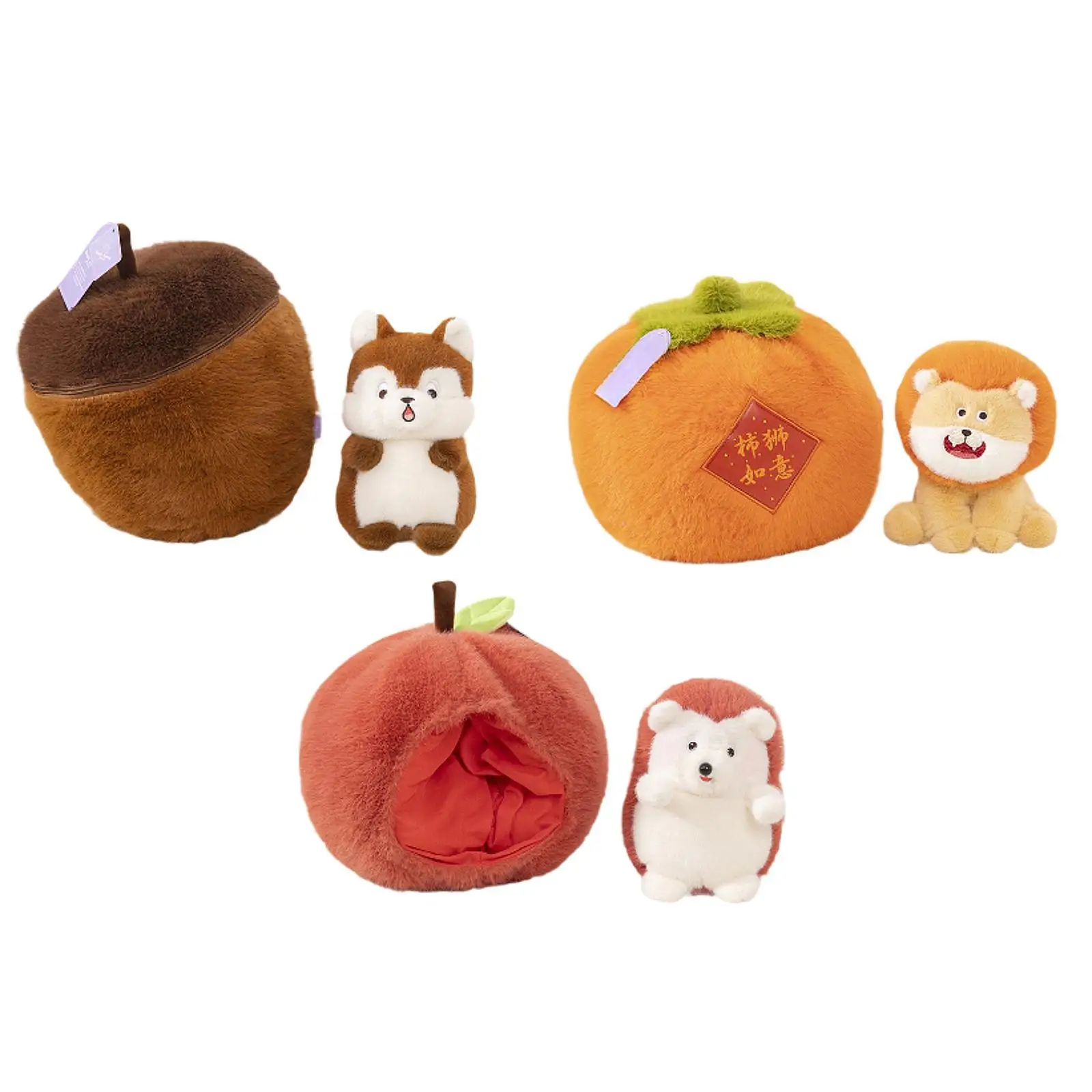 Cute Stuffed Animal Toy Gift Soft Washable Stuffed Animal Plaything Stuffed Doll Decor for Living Room Office Home Bedroom Decor