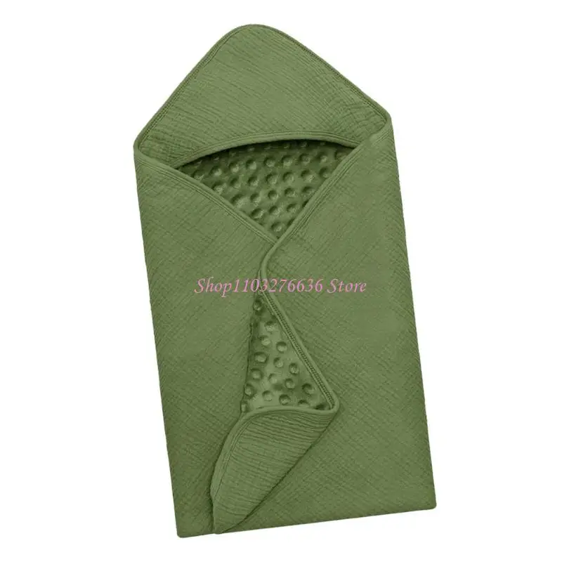 R6FD cómodo bañera para bebés Toallas absorbentes algodón algodón algodón secado tela rápida - imagen 4