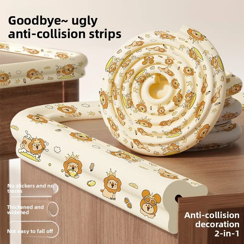 Protector de borde suave para niños: para esquinas, mesas, tira de parachoques segura para bebés, anticolisión, fácil de instalar, esencial para seguridad en el hogar. - imagen 3
