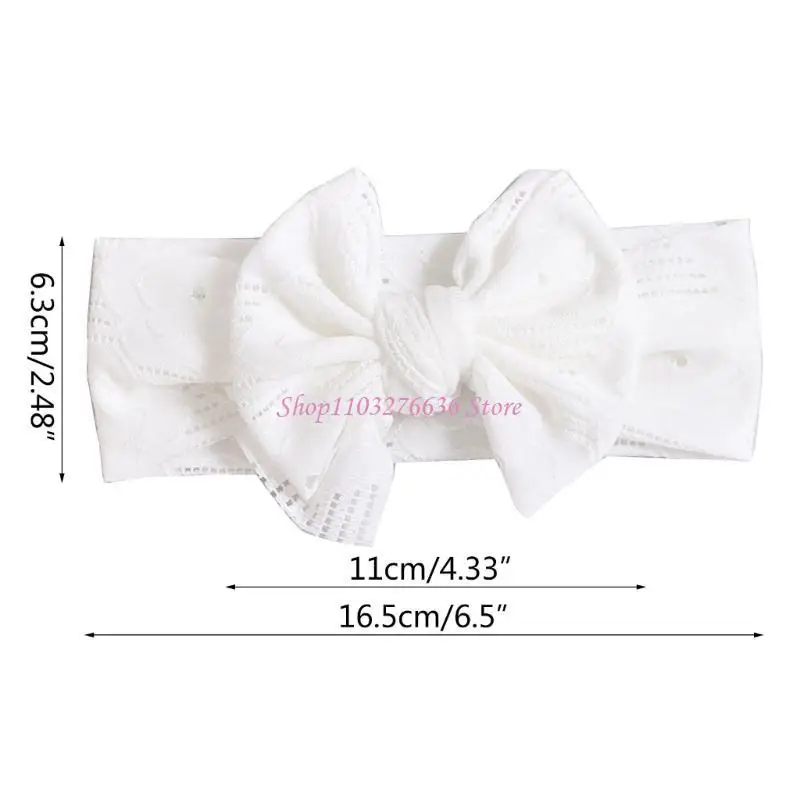 Diadema con lazo elástico para niñas - Tocado fotográfico suave - imagen 2