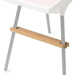 Reposapiés para silla alta de bebé en bambú natural - Antideslizante