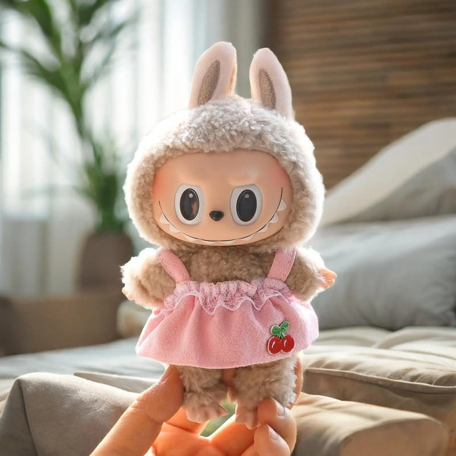 Plush Doll Sleeveless Dress Photo Props Clothing Dress Up for 6.69inch Doll