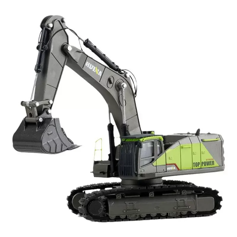 Huina Excavadora de aleación 1:50 para niños-Juguete de construcción