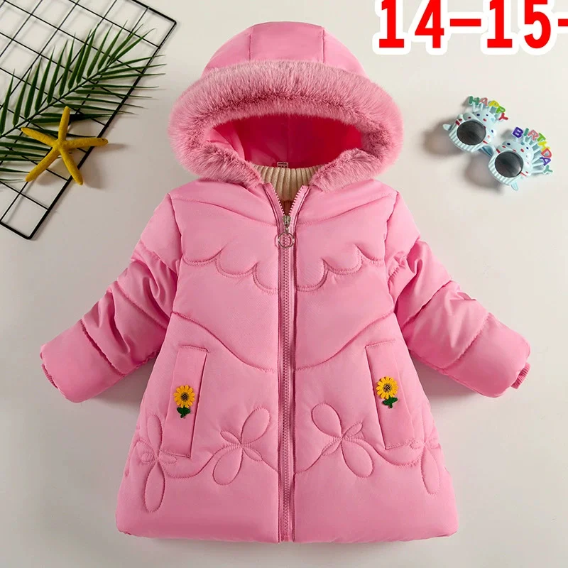 Parka acolchada infantil con capucha para invierno - imagen 3