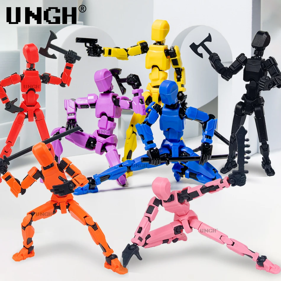 UNGH-Robot móvil multiarticulado, maniquí de juguete impreso en 3D, figura de acción 13, Robot móvil de cuerpo completo, juguetes, regalos para niños