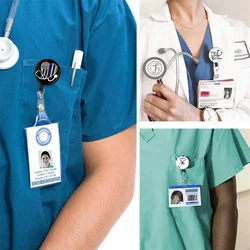 Portatarjetas cordón retráctil para estetoscopio – Diseño corazón