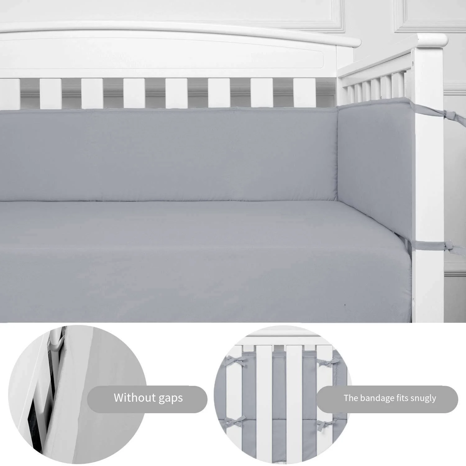 LazyChild barrera de seguridad para cama de bebé recién nacido - imagen 4
