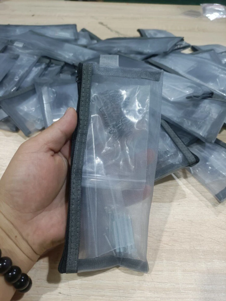 Estuche escolar transparente con cremallera para niñas estilo coreano - imagen 5