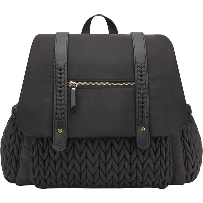 Bolsa de pañales para mamá, organizador de cochecito de bebé, mochila de gran capacidad para viajes al aire libre, bolsa de maternidad con bolsillo aislado, cambiador