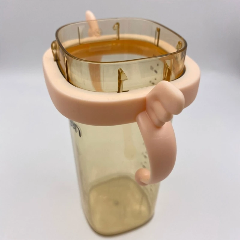 Botella de alimentación de leche de plástico, mango de agarre para biberón Hegen, sin BPA, accesorios clásicos, nuevo - imagen 5