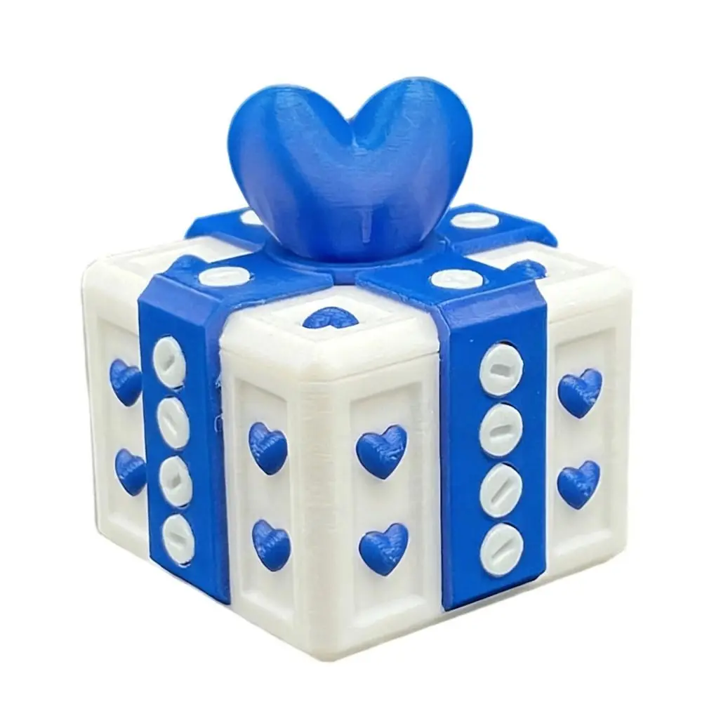 Caja de Regalo Divertida y Annoying, Caja de Rompecabezas Creativa y Novedosa, Adorno con Figuras Impresas en 3D, Caja de Almacenamiento con Forma de Corazón para Bromas, Juguete Antiestrés - imagen 4