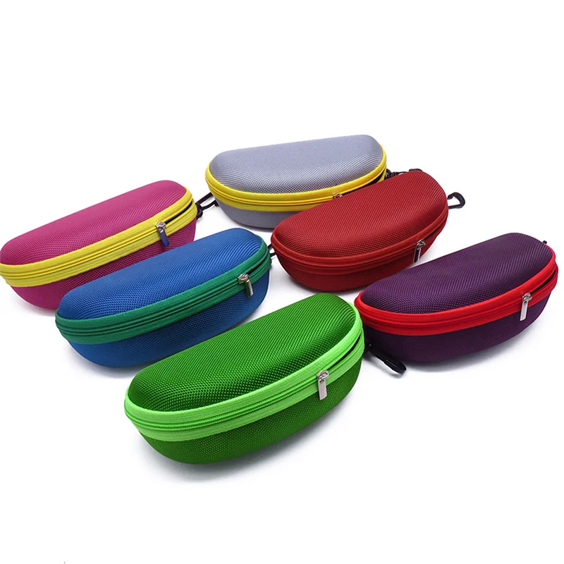 Estuche rígido EVA para gafas con mosquetón – Funda protectora con cremallera - imagen 2