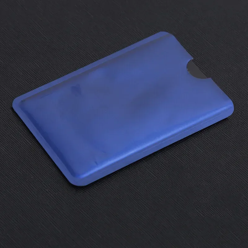 Fundas protectoras para tarjetas bancarias de crédito con bloqueo RFID de Color, tarjetero antiescaneo de papel de aluminio, funda para guardar tarjetas de Control de acceso, 10 Uds. - imagen 5
