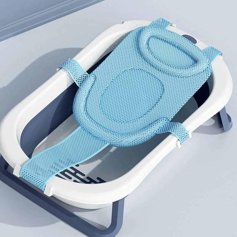 M76C baño recién nacidos Red ducha antideslizante alfombra para baño bebé longitud ajustable soporte para bañera estante - imagen 2