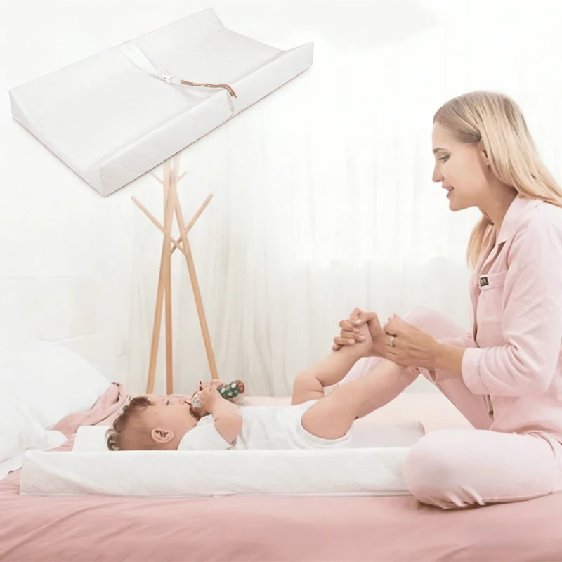 Almohadilla cambiadora portátil e impermeable para bebé