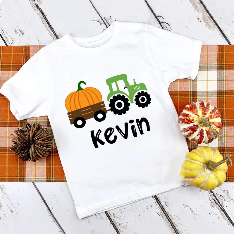 Camiseta Halloween personalizada con nombre para niños