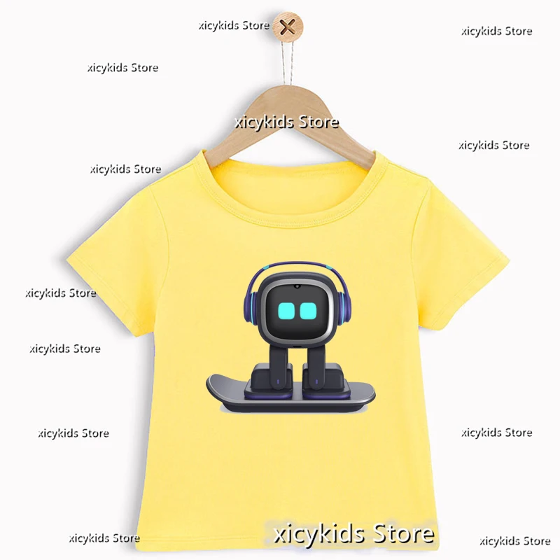 Camiseta Kawaii Emo Robot - Vista trasera de la camiseta