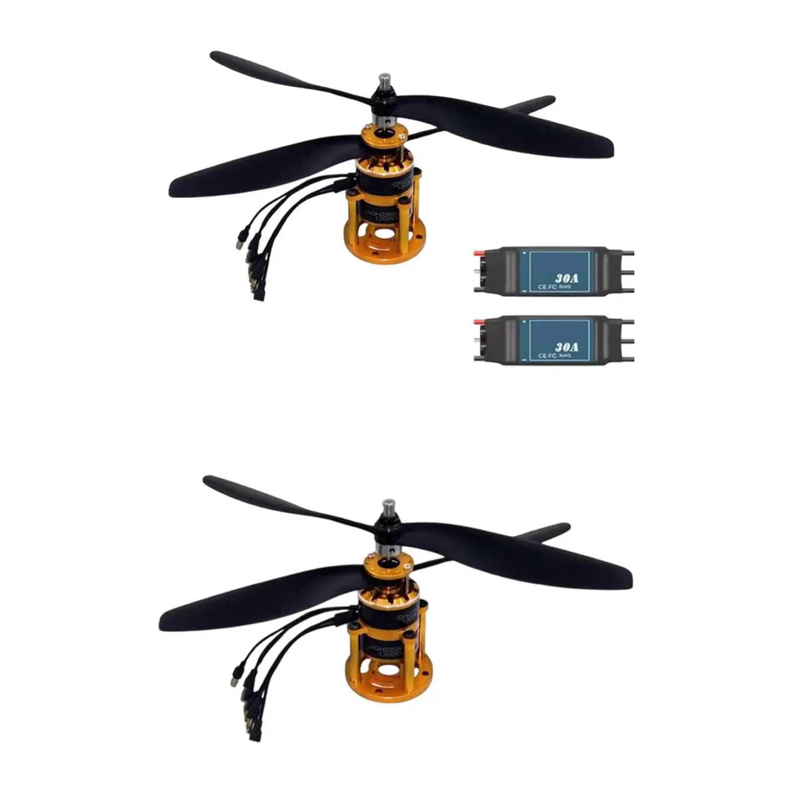 High Speed Propeller RC Plane Helicopter RC Aircraft Parts Remote Control Aircraft Double Propellers for RC Multirotors Plane