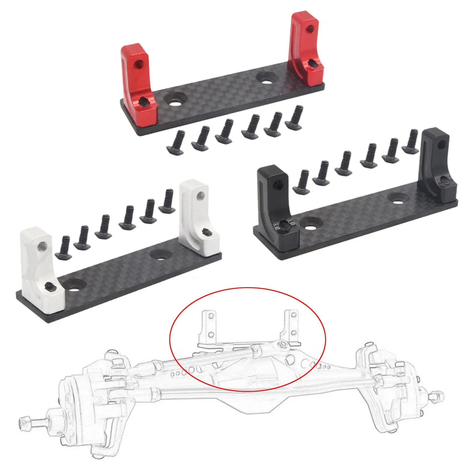 RC Car Servo Mounting Bracket High Performance 1/10 for RC Car Accessories
