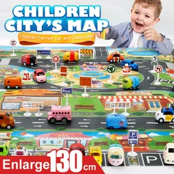 Alfombra infantil educativa tráfico ciudad para niños