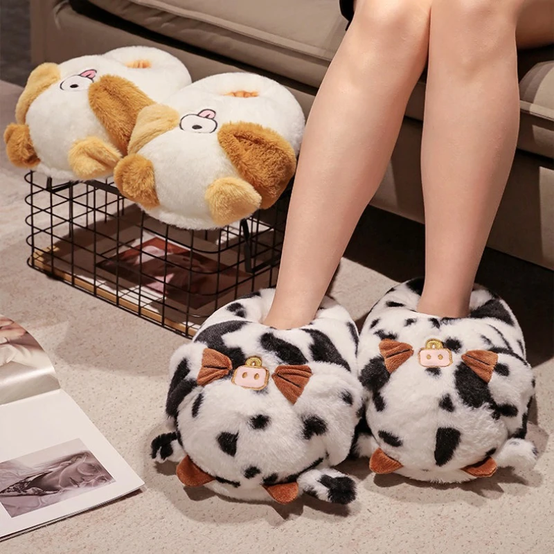 Pantuflas infantiles suaves con dibujos de animales - imagen 3